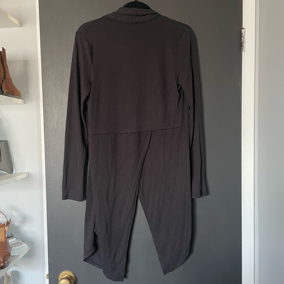 a.n.a. Black Knit Cardigan with Split Back - Size XS - Picture 4 of 4